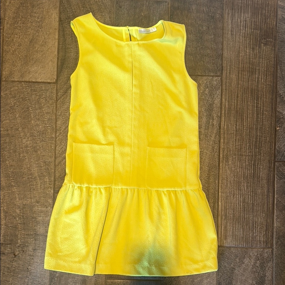 Yellow/Green Sleeveless Women’s Dress